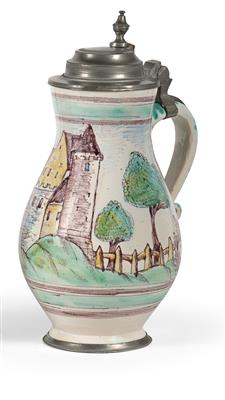 A Pear-Shaped Stein (Birnkrug), Gmunden, Early 19th Century - Asian Art, Works of Art and Furniture