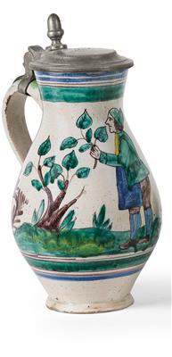 A Pear-Shaped Stein (Birnkrug), Workshop of Franz Föttinger, Gmunden c. 1843-47, - Asian Art, Works of Art and Furniture