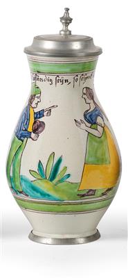 A Pear-Shaped Stein (Birnkrug), Workshop of Franz Föttinger, Gmunden c. 1843-47 - Starožitnosti