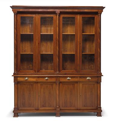 A Large Library Display Cabinet in Biedermeier Style, - Starožitnosti