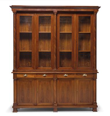 A Large Library Display Cabinet in Biedermeier Style, - Asian Art, Works of Art and Furniture