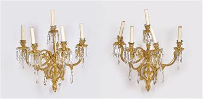 A Pair of Large Wall Appliques in Baroque Style, - Antiquariato e mobili