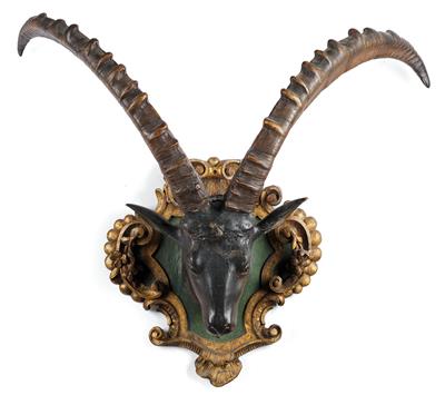 An Ibex Head, - Asian Art, Works of Art and Furniture