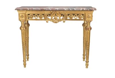 A Console Table, - Works of Art