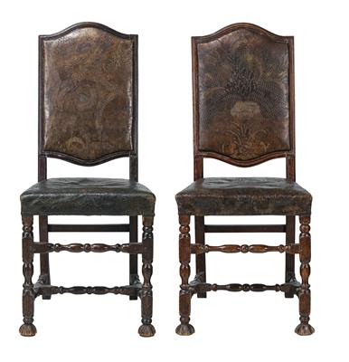 A Pair of Early Baroque Royal Chairs, - Works of Art