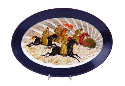 Russische Platte aus dem Service rote Kavalerie - Möbel und Antiquitäten