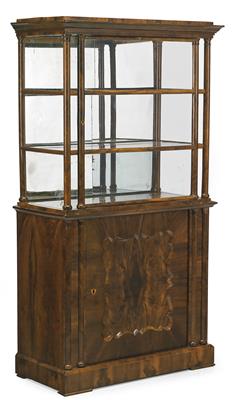 A Biedermeier display cabinet, - Nábytek