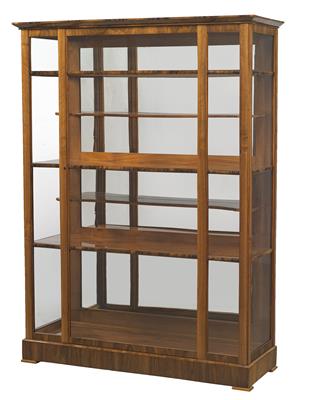 A Biedermeier display cabinet, - Asiatics, Works of Art and furniture