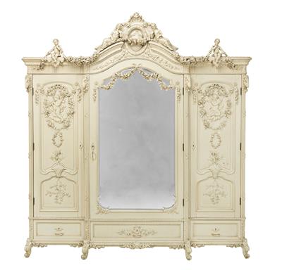 A large neoclassical wardrobe, - Nábytek