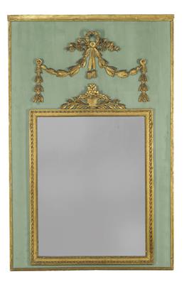 A trumeau mirror, - Asiatics, Works of Art and furniture