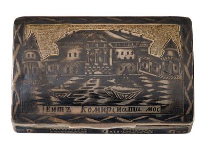 A Niello Snuff Box from Moscow, - L’Art de Vivre