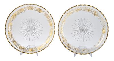A Pair of Glass Bowls with Gold Décor, - L’Art de Vivre