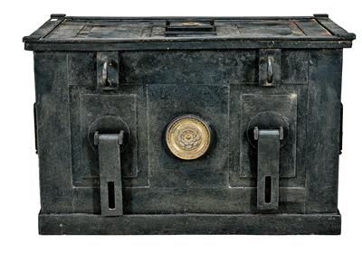 Seltenes spätgotisches Messbuch- od. Botenkästchen („missal box“ od. „coffret de messager”), - Möbel und Antiquitäten