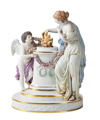 “The Sacrifice of Friendship”, Meissen, - Furniture; Works of Art; Glas and Porcelain