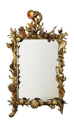 An Unusual, Large Wall Mirror, - Furniture; Works of Art; Glas and Porcelain