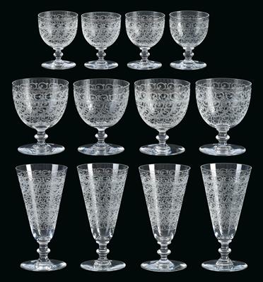 Baccarat Drinking Glasses, - Furniture; Works of Art; Glas and Porcelain