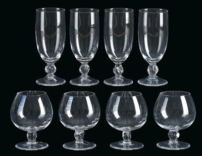 Drinking Glasses by Daume, - Furniture; Works of Art; Glas and Porcelain