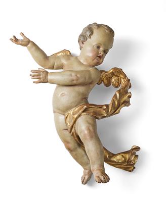 A Flying Putto, - Furniture; Works of Art; Glas and Porcelain