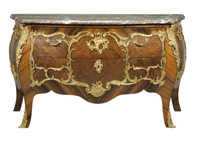 A French Chest of Drawers, - Furniture; Works of Art; Glas and Porcelain