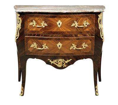A French Salon Chest of Drawers, - Furniture; Works of Art; Glas and Porcelain