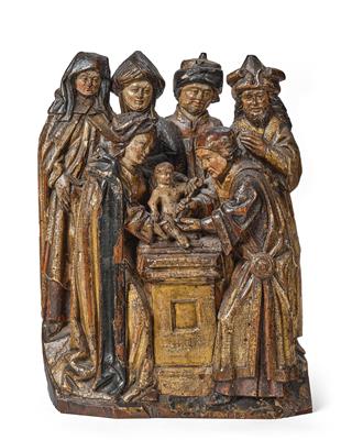 A Gothic Relief Depicting the Circumcision of Jesus, - Starožitnosti