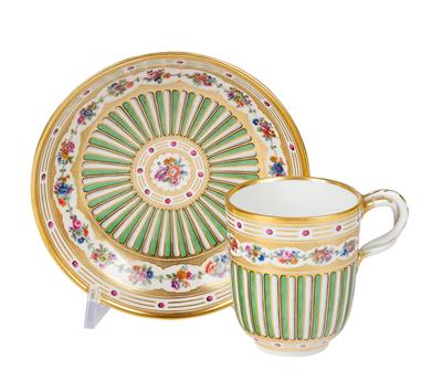 A Coffee Cup with Saucer, Vienna, - Starožitnosti