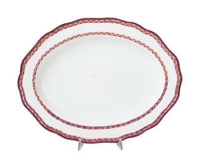 An Oval Platter, Vienna, - Furniture; Works of Art; Glas and Porcelain