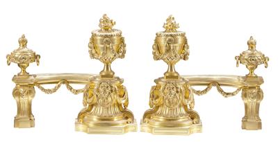 A Pair of Large Andirons, - Mobili e Antiquariato