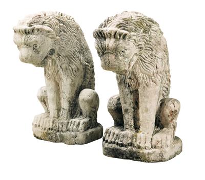 A Pair of Portal Lions - Furniture; Works of Art; Glas and Porcelain