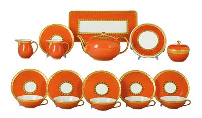 A Magnificent Tea Service, Nymphenburg, - Furniture; Works of Art; Glas and Porcelain