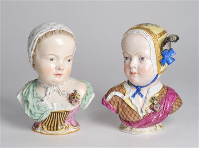 Princess Marie Zephirine de Bourbon 1750-1755 and Prince Louis Charles de Bourbon, Duc de Bourgogne 1751-1761, Meissen, - Starožitnosti