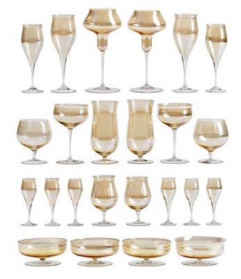 “Gold” Drinking Glasses by Riedl, - Furniture; Works of Art; Glas and Porcelain