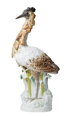 A Bittern, Meissen, - Furniture; Works of Art; Glas and Porcelain