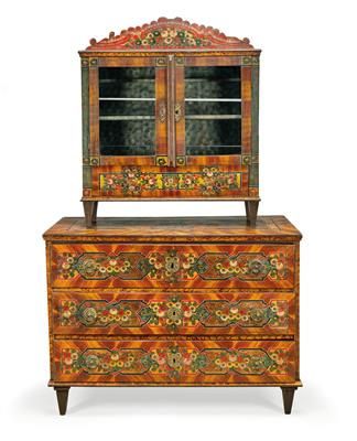A Rustic Cabinet on Chest, (from a Viennese Collection) - Antiques & Furniture