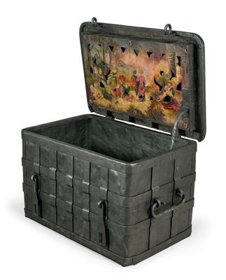 A Baroque Iron Box, - Antiques & Furniture