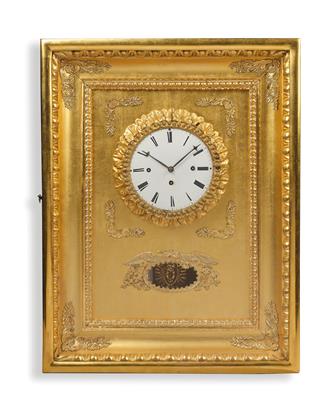 A Biedermeier Frame Clock with Musical Mechanism, - Antiques & Furniture