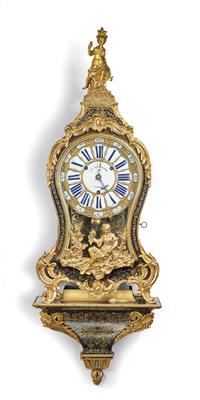 Boulle Pendule mit Viertelstundenschlag, "Le Danehoh, Paris", - Antiquitäten & Möbel