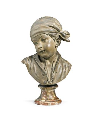 A Bust of a Boy with a Head Scarf, - Antiques & Furniture