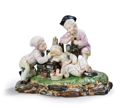 The Interrupted Slumber, Höchst c. 1770/75, (from a Viennese Collection) - Antiques & Furniture