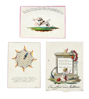 J. Kaster, Three Friendship Cards, - Anitiquariato e mobili