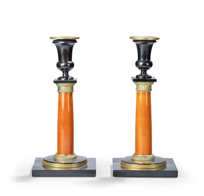 A Pair of Empire Candleholders, (from a Viennese Collection) - Anitiquariato e mobili