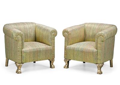A Pair of Armchairs, - Antiques & Furniture