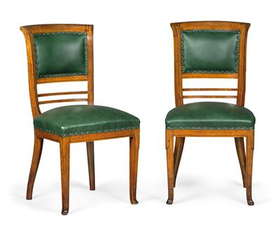 A Pair of Neo-Classical Chairs, - Starožitnosti a nábytek