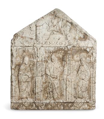 A Devotional Relief-Moulded Tray, - Anitiquariato e mobili