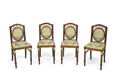 A Set of 4 Neo-Classical Chairs, - Anitiquariato e mobili