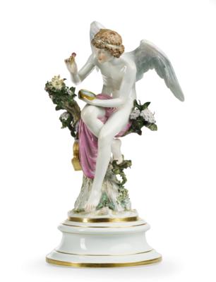 “Cupid”, Meissen Late 19th Century, - Nábytek, starožitnosti, sklo a porcelán