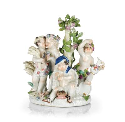 An Allegory of the Four Seasons, Meissen c. 1750, - Furniture, Works of Art, Glass & Porcelain