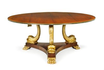 Außergewöhnlich großer runder Tisch, - Möbel; Antiquitäten & Metallarbeiten; Glas & Porzellan