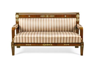 A Biedermeier Settee, - Furniture, Works of Art, Glass & Porcelain