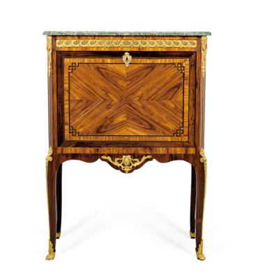 A French Secretary Desk (‘Secretaire en Cabinet’), - Furniture, Works of Art, Glass & Porcelain